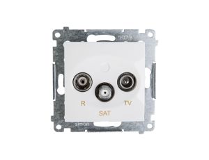 Simon 54 Gniazdo antenowe RD/TV/SAT końcowe białe DASK.01/11