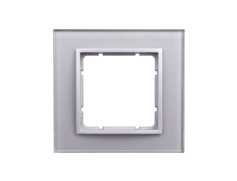Berker B.7 Ramka pojedyncza szklana aluminiowa 10116414