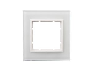 Berker B.7 Ramka pojedyncza szklana śnieżnobiała 10116909