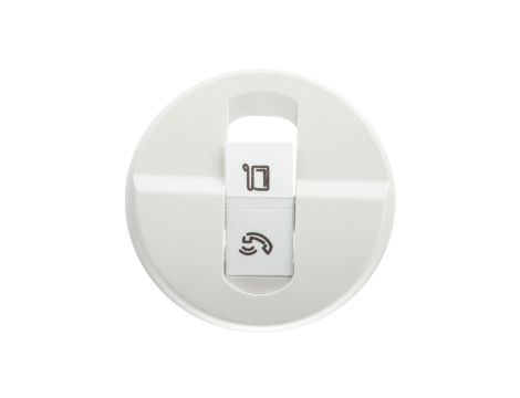 CELIANE Plakietka gniazda pojedynczego RJ45 biała 068251