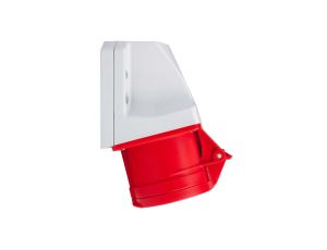 Gniazdo stałe 16A 5P 400V czerwone IP44 /mała obudowa/ 115-6k