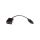 Kabel połączeniowy DisplayPort 1.1a Typ DP/VGA, M/Ż czarny 0,15m