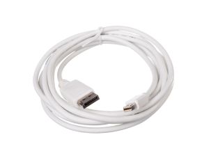 Kabel połączeniowy miniDisplayPort 1.1a Typ miniDP/DP, M/M biały 3m AK-340102-030-W