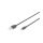 Kabel USB 3m czarny USB A/M wtyk - microUSB B/M wtyk s/USB 2.0 AK-300110-030-S