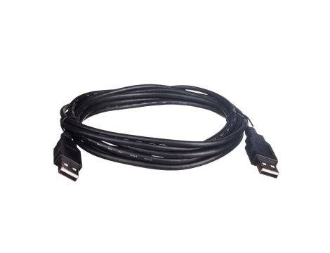 Kabel połączeniowy USB 2.0 Typ USB A/USB A, M/M czarny 3m AK-300100-030-S
