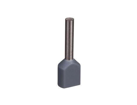 Końcówka tulejkowa izolowana TID 2x0,75mm2/10mm szara cynowana TID2x0,75L10 /100szt./