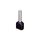 Końcówka tulejkowa izolowana TID 2x1,5mm2/12mm czarna cynowana TID2x1,5L12 /100szt./