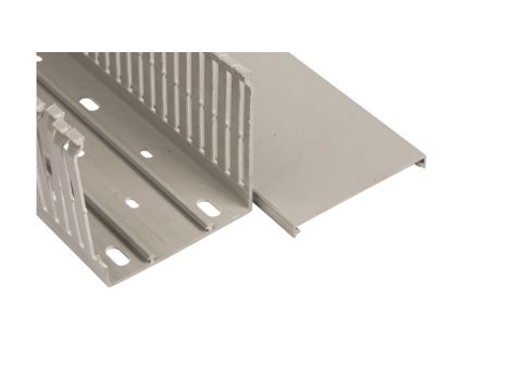 Korytko grzebieniowe 80x80x2000mm jasnoszare E124