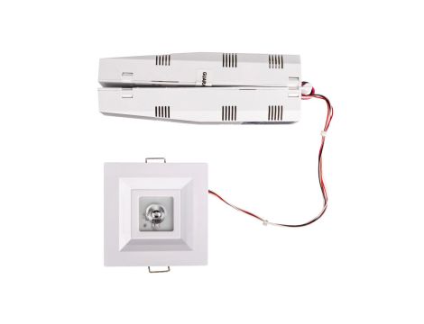 Oprawa awaryjna 3W 1h IP20 Ikl. LOVATO PO jednozadaniowa LVPO/3W/C/1/SE/X/WH