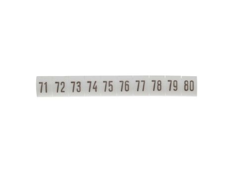 Oznacznik biały DK2/Z5 /71-80/ 89300006 (100szt.)