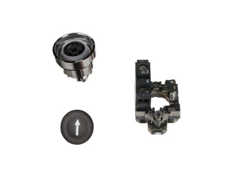 Przycisk sterowniczy 22mm czarny z samopowrotem 1Z XB4BA3351