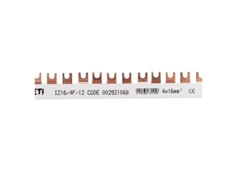 Szyna łączeniowa widełkowa 4P 100A 16mm2 (12mod.) IZ16/4F/12 002921068