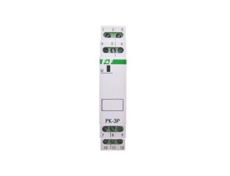 Przekaźnik instalacyjny 3P 8A 12V AC/DC PK-3P-12V