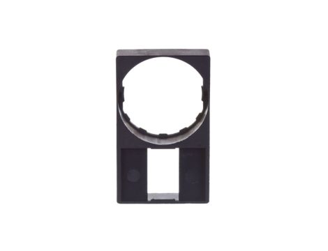 Szyld opisowy 30x50mm do etykiet 8x27mm czarny 22mm prostokątny ZBZ35