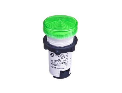 Lampka sygnalizacyjna 22mm zielona 230V AC/DC XB7EV73P