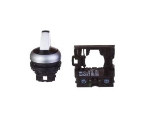 Przełącznik 2 położeniowy pokrętło 22mm czarny 1Z bez samopowrotu M22-WRK/K10 216518