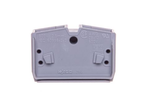 Złączka wewnętrzna 4-przewodowa 2,5mm2 szara 264-351