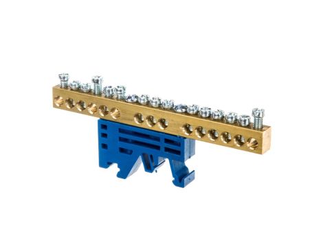 Zacisk przyłączeniowy 15x4mm2 niebieski PE Z-3103 84010003