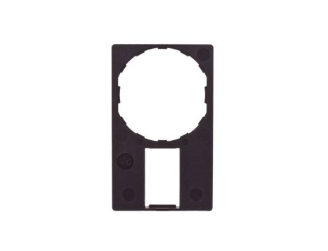 Szyld opisowy 30x50mm z etykietą biały/żółty 22mm czarny prostokątny ZBY6102