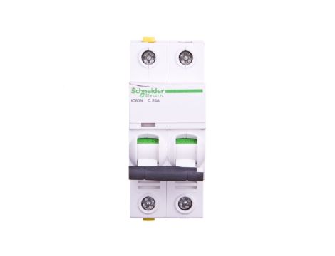 Wyłącznik nadprądowy 2P C 25A 6kA AC iC60N-C25-2 A9F04225