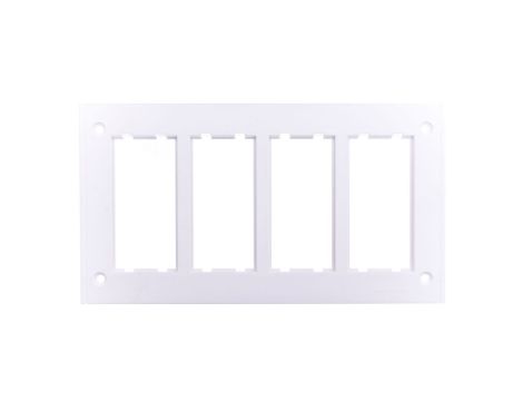 Simon Connect Ramka CIMA PRO poczwórna do puszki SBM450 8x K45 czysta biel SBM4029