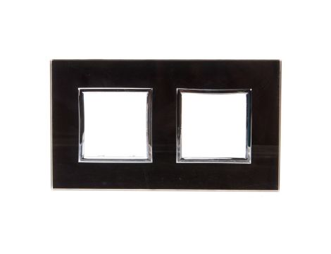 DANTE Ramka podwójna szkło BLACK GLASS 4509182