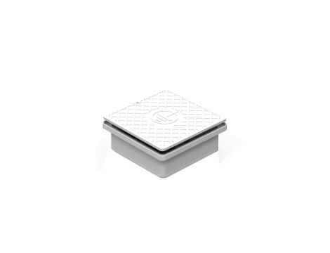 Puszka kontrolna do elewacji 140x140x60mm szara 68.1/SZ /96801108/