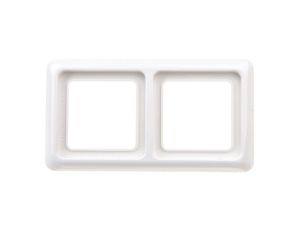 Berker IP44 Ramka hermetyczna podwójna z uszczelką śnieżnobiała 53132909