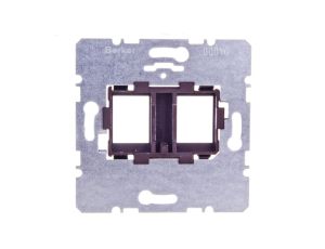 Berker/B.Kwadrat Płytka nośna podwójna z brązowym elementem mocującym 454107