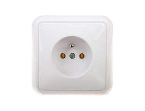 COSMO Gniazdo pojedyncze z/u białe 300432