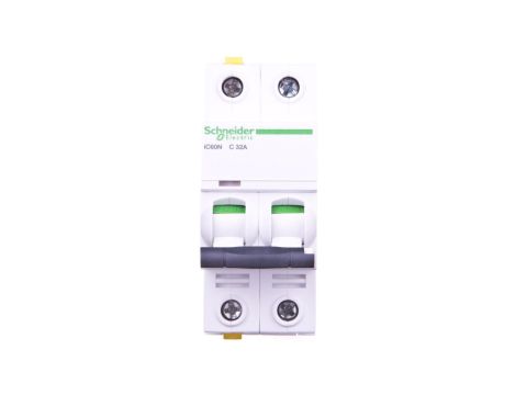 Wyłącznik nadprądowy 2P C 32A 6kA AC iC60N-C32-2 A9F04232