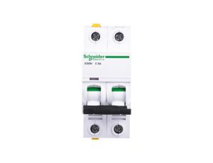 Wyłącznik nadprądowy 2P C 6A 6kA AC iC60N-C6-2 Acti9 A9F04206