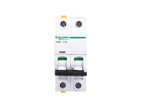 Wyłącznik nadprądowy 2P C 6A 6kA AC iC60N-C6-2 A9F04206