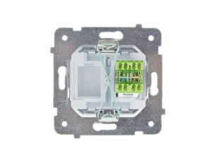 KARO Gniazdo komputerowe pojedyncze RJ45 kat.5e MMC srebrny perłowy GPK-1S/K/m/43