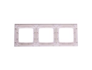 KARO Ramka potrójna ecru perłowy R-3S/42