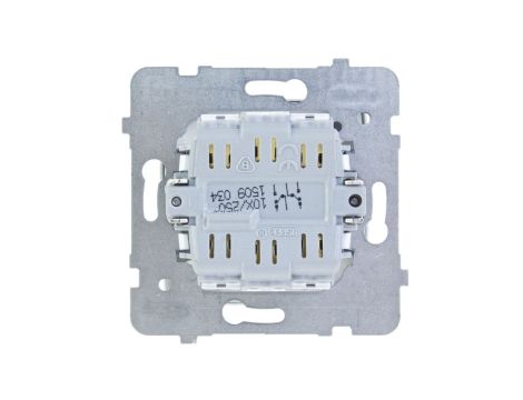 KARO Łącznik schodowy podwójny srebrny perłowy ŁP-10S/m/43