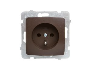KARO Gniazdo pojedyncze z/u czekoladowy metalik GP-1SZ/m/40