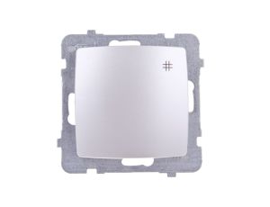 KARO Łącznik krzyżowy srebrny perłowy ŁP-4S/m/43