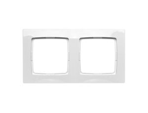 KARO Ramka podwójna biała R-2S/00