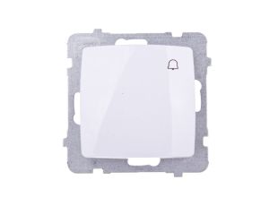 KARO Przycisk /dzwonek/ biały ŁP-6S/m/00