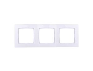 KARO Ramka potrójna biała R-3S/00