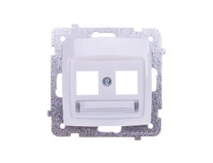 KARO Obudowa gniazda komputerowego podwójnego biały GPK-2S/p/00