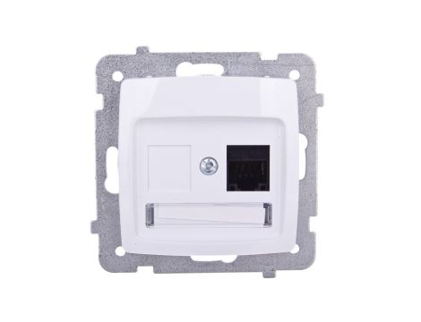 KARO Gniazdo komputerowe pojedyncze RJ45 kat.5e MMC białe GPK-1S/K/m/00
