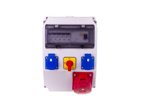 Rozdzielnica stacjonarna ADAMÓW 32A/5PxB 2GSx2B FI40 R.0-1-32A IP44 9036320W