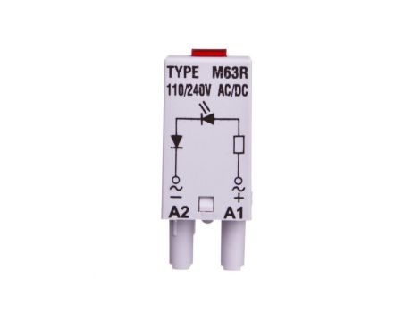 Moduł sygnaliacyjny LED dioda czerwona 110-230 V AC/DC MODUL L M63R SZARY 854855