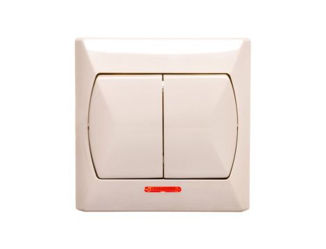 AKCENT Łącznik świecznikowy z podświetleniem beżowy ŁP-2AS/01