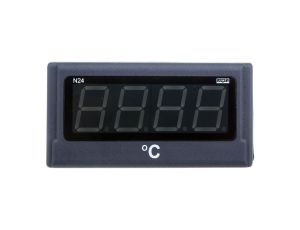 Miernik cyfrowy 4 cyfr wejście temperaturowe Pt100 -50-400st.C zasilanie 230V AC atest KJ poska/angielska N24 T210100M1