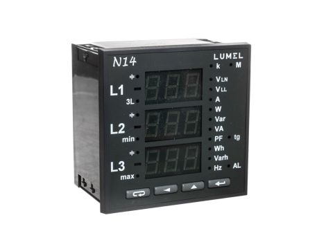 Miernik sieci 3-fazowej wej. I 5A wej. U 3x230/400V bez atestu KJ N14 22000