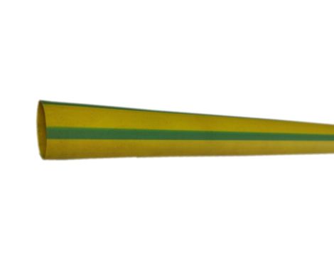 Rura termokurczliwa cienkościenna, odcinki 1m, CR 19,1/9,5 żółto-zielona, 427573 /50szt./