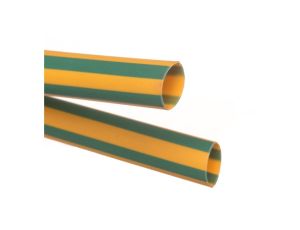 Rura termokurczliwa cienkościenna, odcinki 1m, CR 6,4/3,2 żółto-zielona, 427543 /50szt./